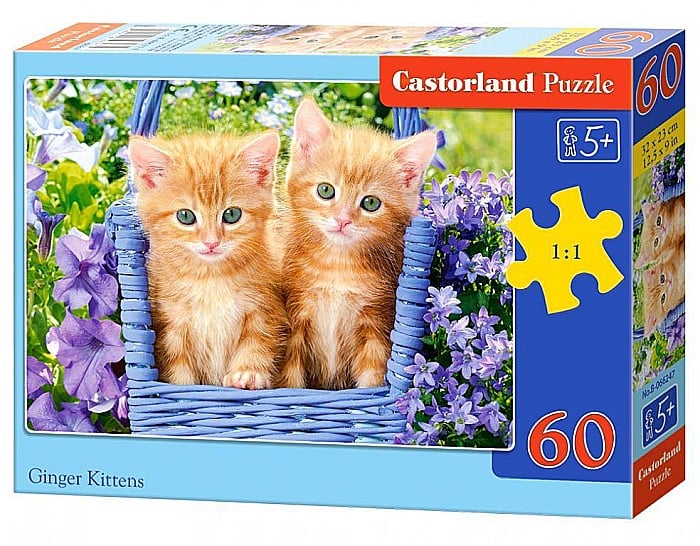 Puzzle 60 piese Ginger Kittens Castorland 66247 [1]