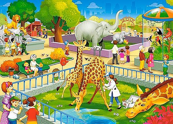Puzzle 60 piese Vizita la Zoo 066155 [2]