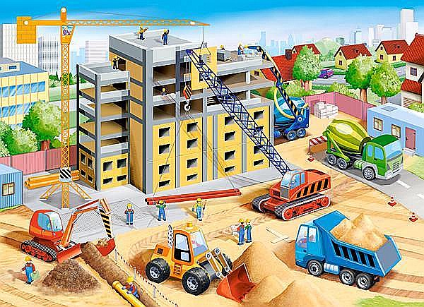 Puzzle 70 piese Big Construction Site Castorland 70138 [2]