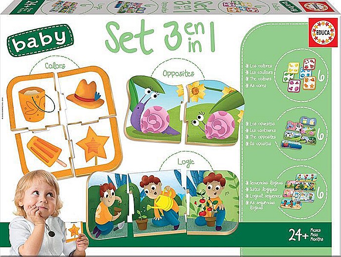 Puzzle Baby 3 in 1 EDUCA 18123 [1]