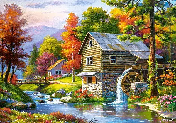 Puzzle Castorland Old Sutterss Mill 500 piese [2]