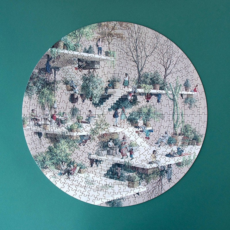 Puzzle circular Lumea, Londji [5]