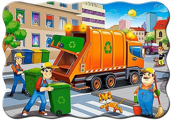 Puzzle de 30 de piese Camion de Gunoi 3778 [2]