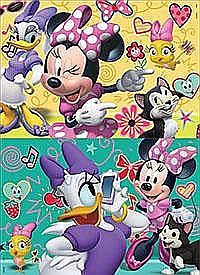 Puzzle din lemn 2x16 piese Minnie Happy Helpers 17623 [2]