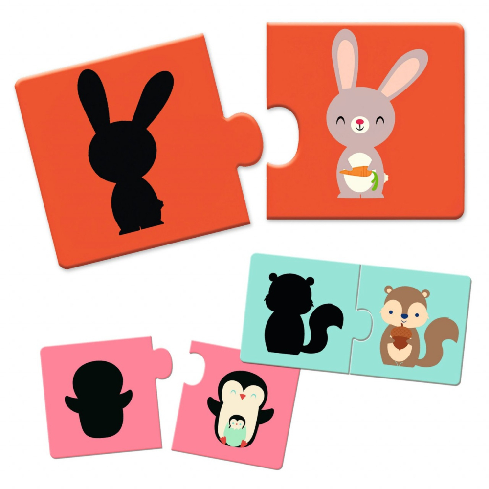 Puzzle duo Siluete, Djeco [4]