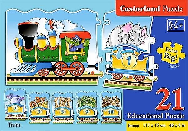 Puzzle educativ Tren E135 [2]