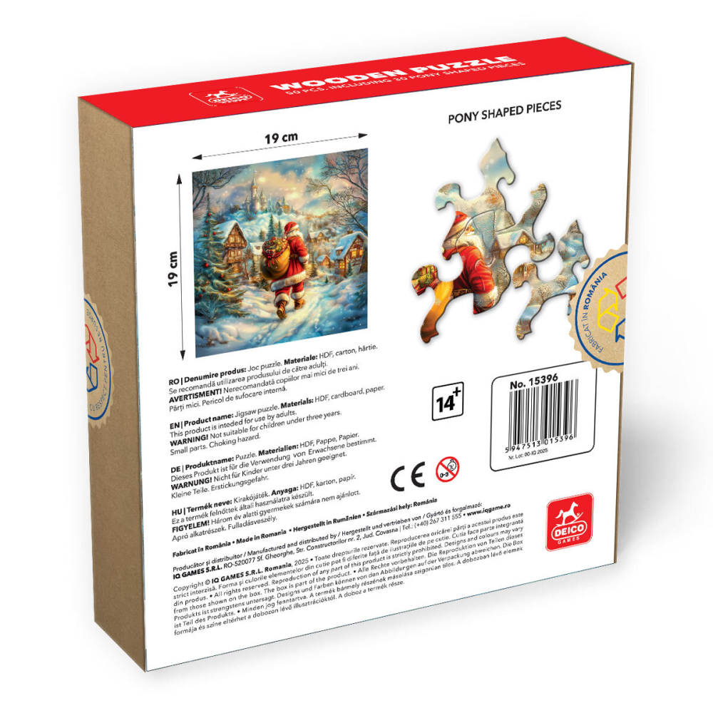 Puzzle lemn D-Toys – Satul lui Mos Craciun (120 piese, High Difficulty) [2]