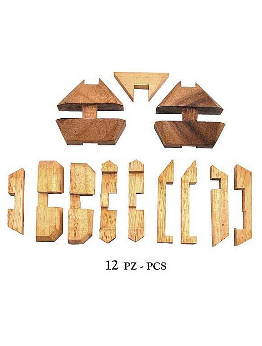 Puzzle Lemn - Leonardos Parachute [3]