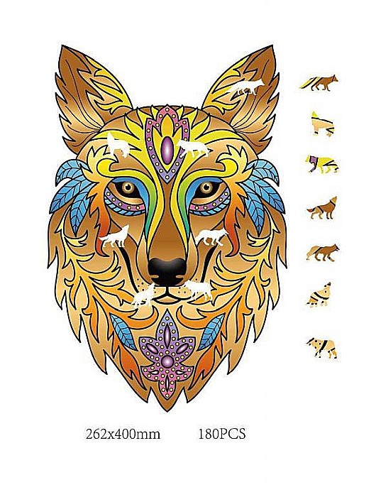 Puzzle Mandala - The Wolf [2]