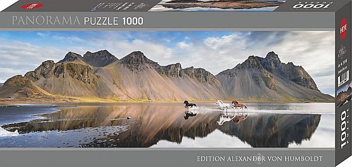 Puzzle panoramic 1000 piese Iceland Horses Heye 29946 [1]