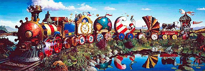Puzzle panoramic 1000 piese Story Train 1039 Anatolian [2]