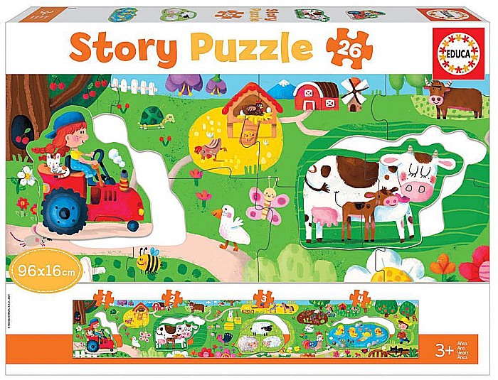 Puzzle Panoramic 26 piese Story Puzzle Farm 18900 EDUCA [1]