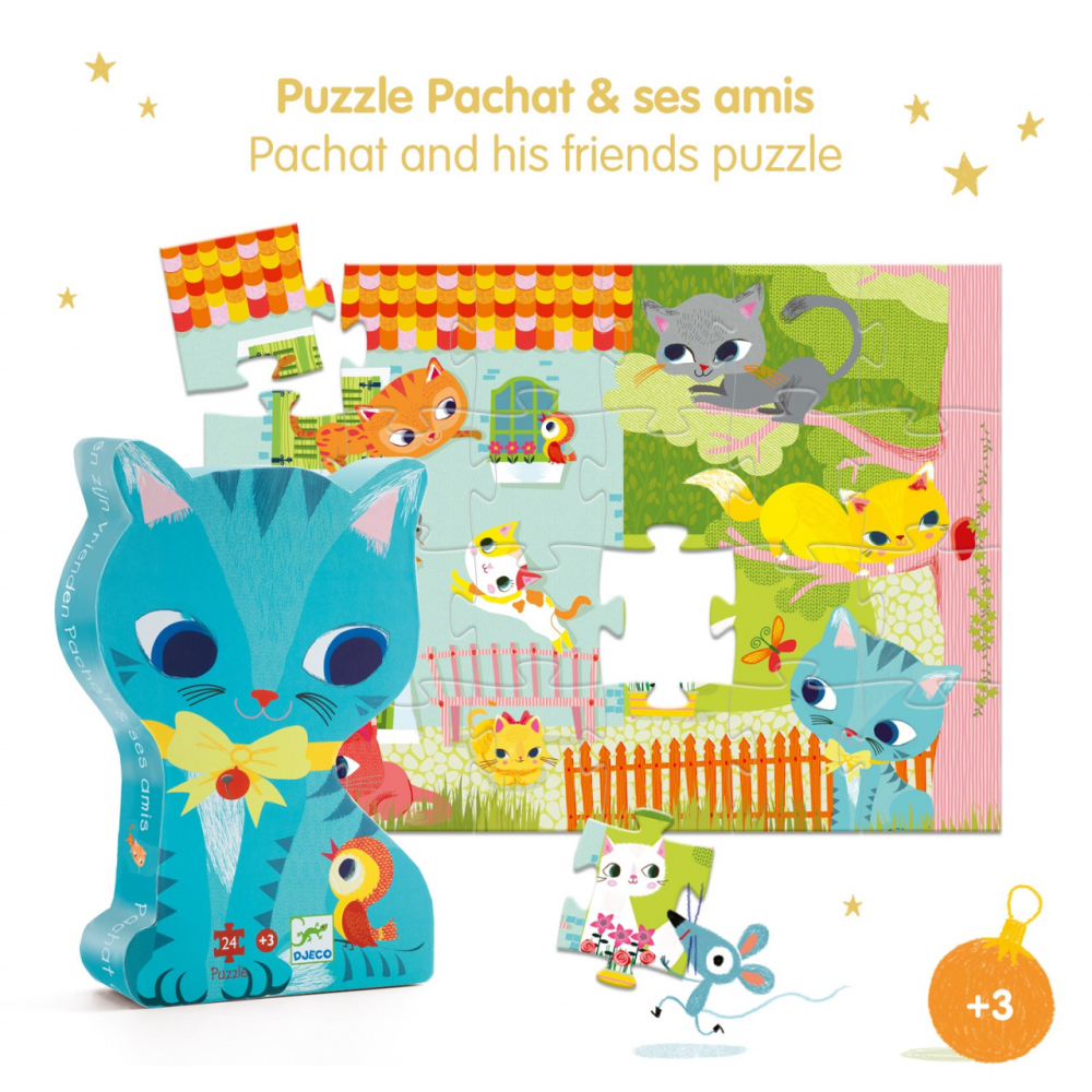 Puzzle Pisici jucause, Djeco [2]