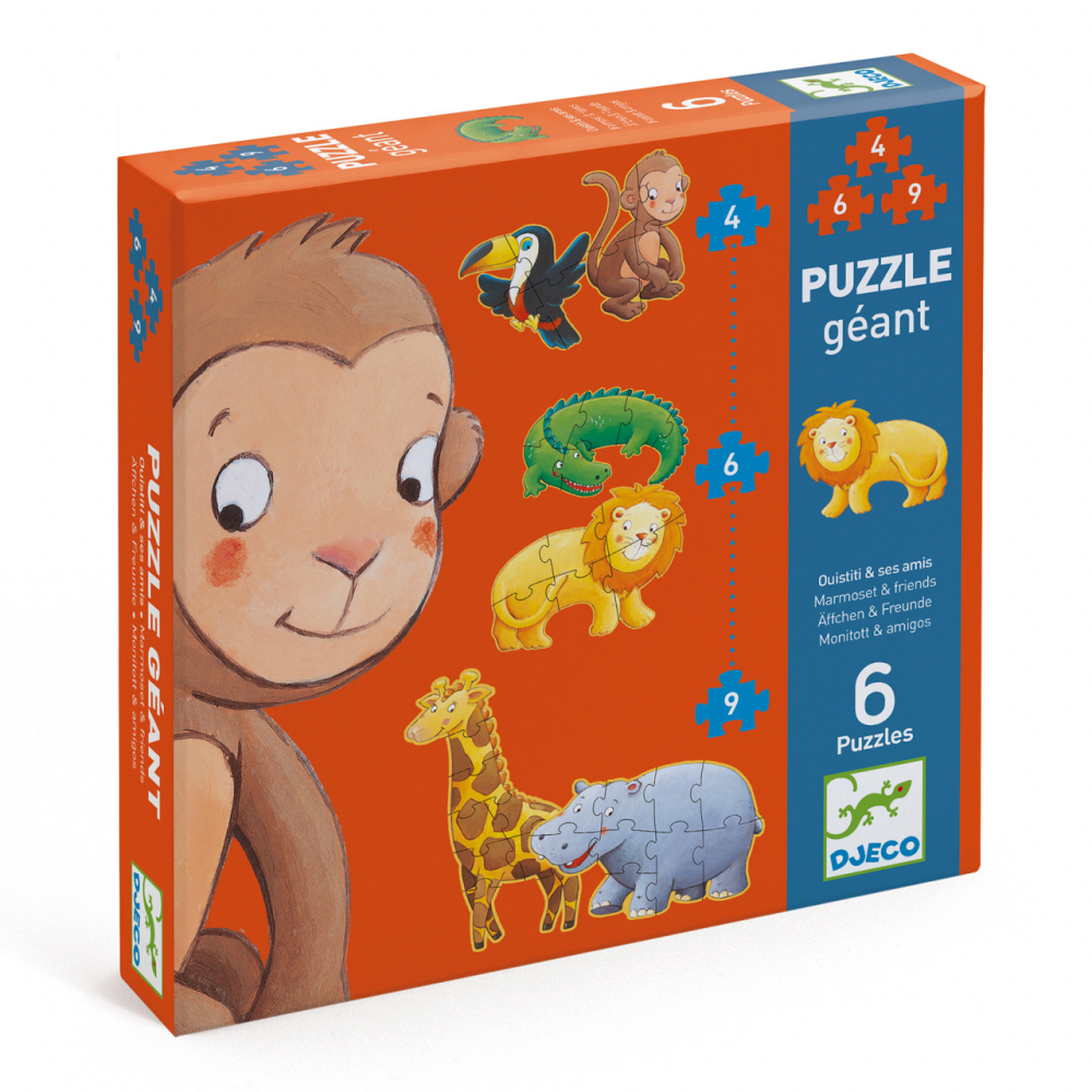 Puzzle progresiv Animale salbatice, Djeco [1]