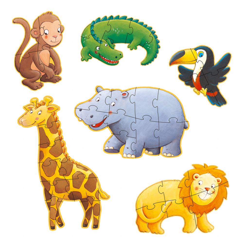 Puzzle progresiv Animale salbatice, Djeco [3]