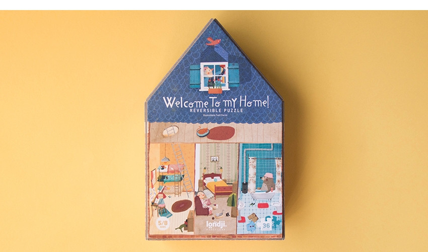 Puzzle reversibil Bun venit acasa, Londji [2]