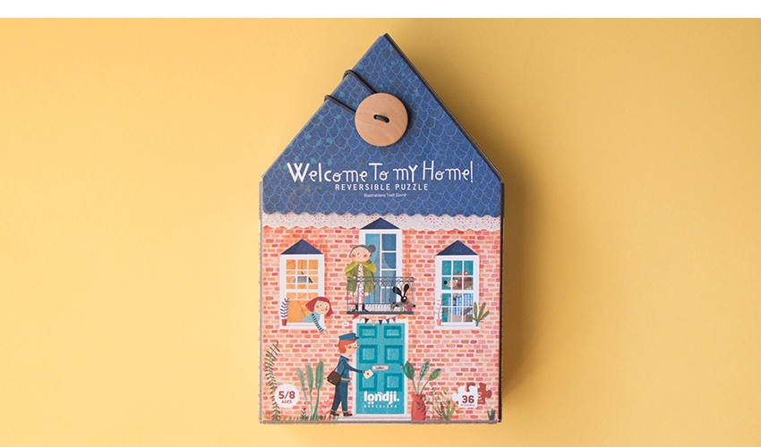 Puzzle reversibil Bun venit acasa, Londji [3]