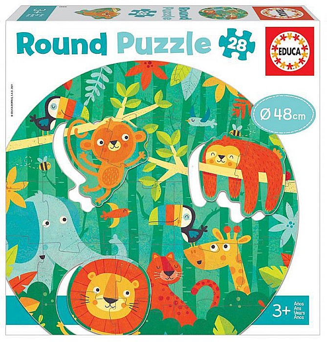 Puzzle rotund 28 piese The Jungle Educa 18906 [1]