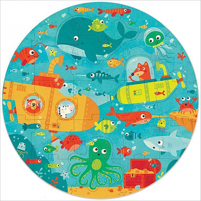 Puzzle rotund 28 piese Unde the Sea Educa 18907 [2]