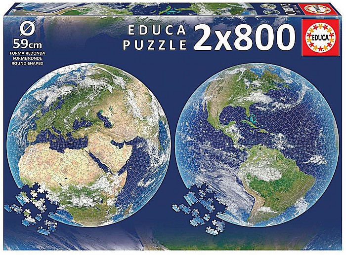 Puzzle rotund 2x800 piese Terra Educa 19039 [1]