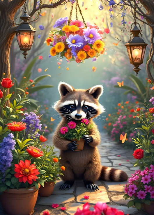 Raccoon’s Secret Garden – Puzzle 500 piese [2]