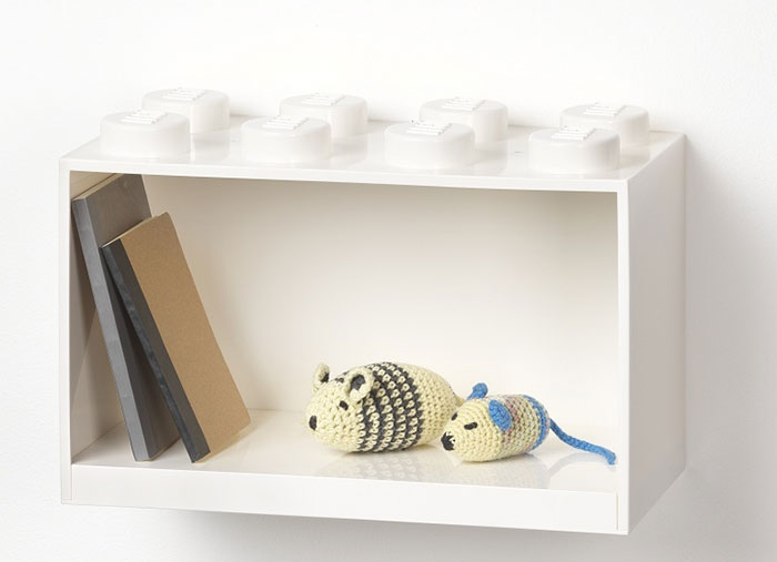 Raft Caramida LEGO 2x4 - Alb [2]