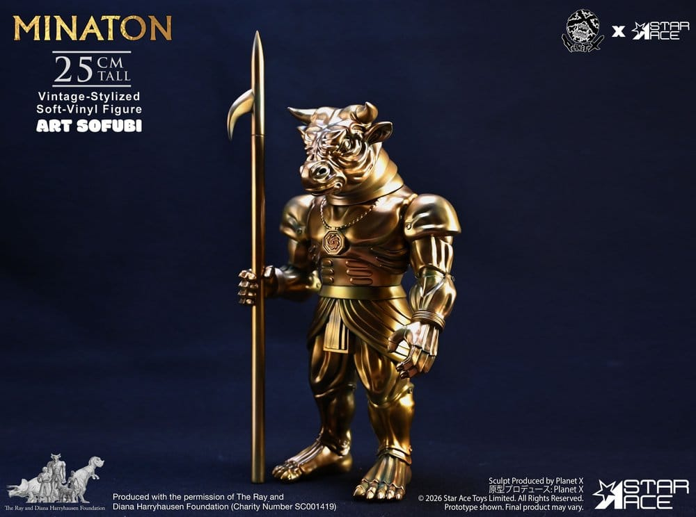 Ray Harryhausen Soft Vinyl Statue Minaton Vintage-Style 25 cm [1]