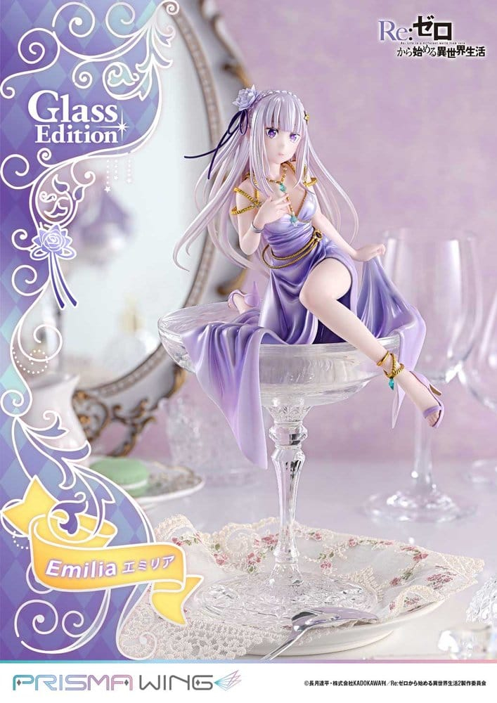 Re:Zero Prisma Wing Statue 1/7 Emilia Glass Edition 29 cm [18]