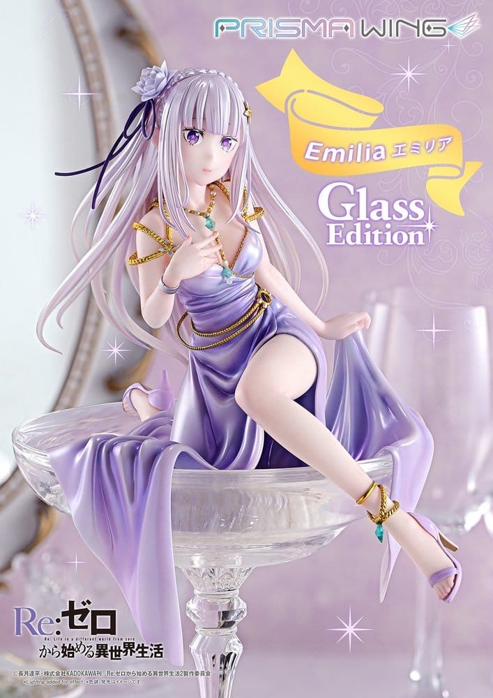 Re:Zero Prisma Wing Statue 1/7 Emilia Glass Edition 29 cm [2]