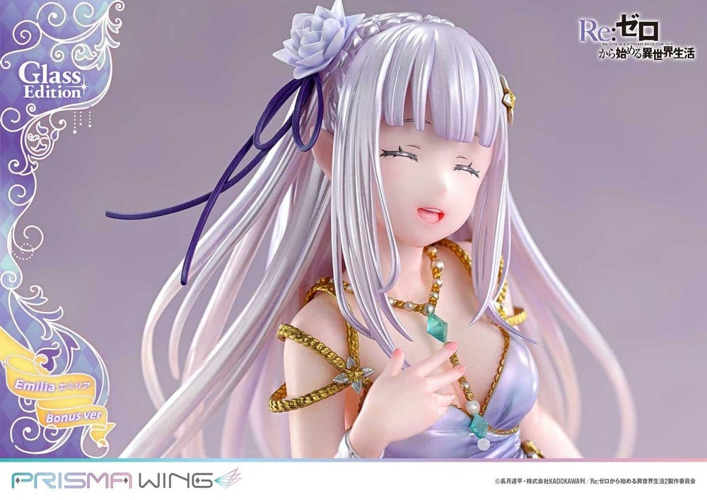 Re:Zero Prisma Wing Statue 1/7 Emilia Glass Edition Bonus Version 29 cm [16]