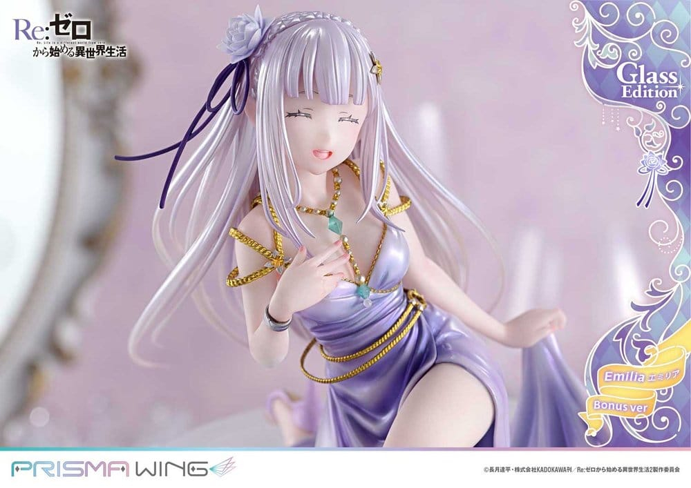 Re:Zero Prisma Wing Statue 1/7 Emilia Glass Edition Bonus Version 29 cm [7]