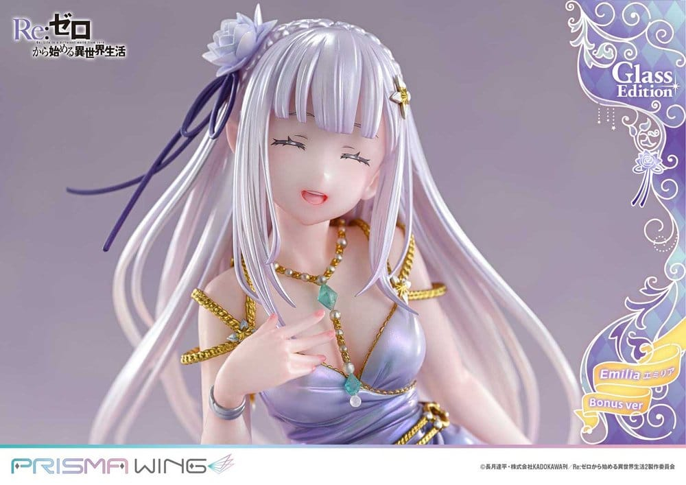 Re:Zero Prisma Wing Statue 1/7 Emilia Glass Edition Bonus Version 29 cm [8]