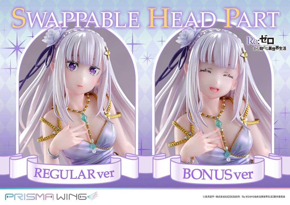 Re:Zero Prisma Wing Statue 1/7 Emilia Glass Edition Bonus Version 29 cm [9]