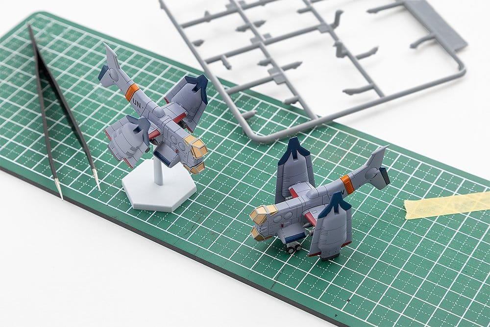 Rebuild of Evangelion SYUTO Tiny Scale Plastic Model Kit UNAF Close Air Support VTOL Aircraft YAGR-3B 5 cm [5]