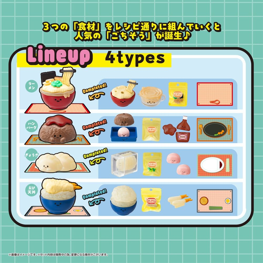 Recipeeez Mini Figure Menu 02 3 cm Assortment (4) [12]