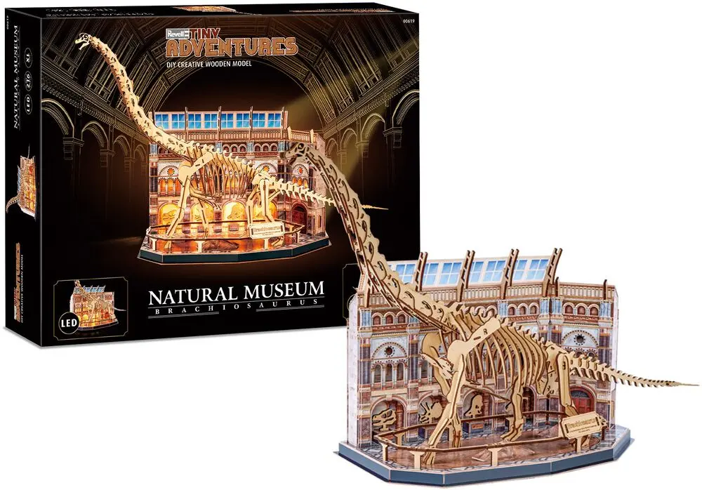 Revell Tiny Adventures Brachiosaurus 3D Puzzle LED [2]