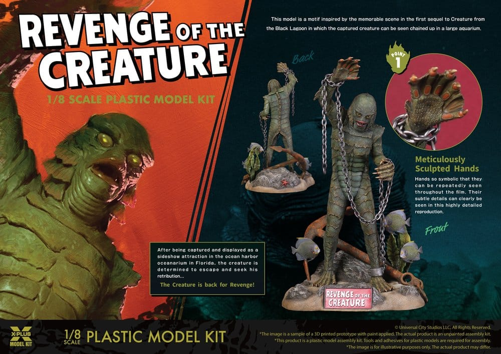 Revenge of the Creature Plastic Model Kit 1/8 Revenge of the Creature 28 cm (Reproduction) [6]