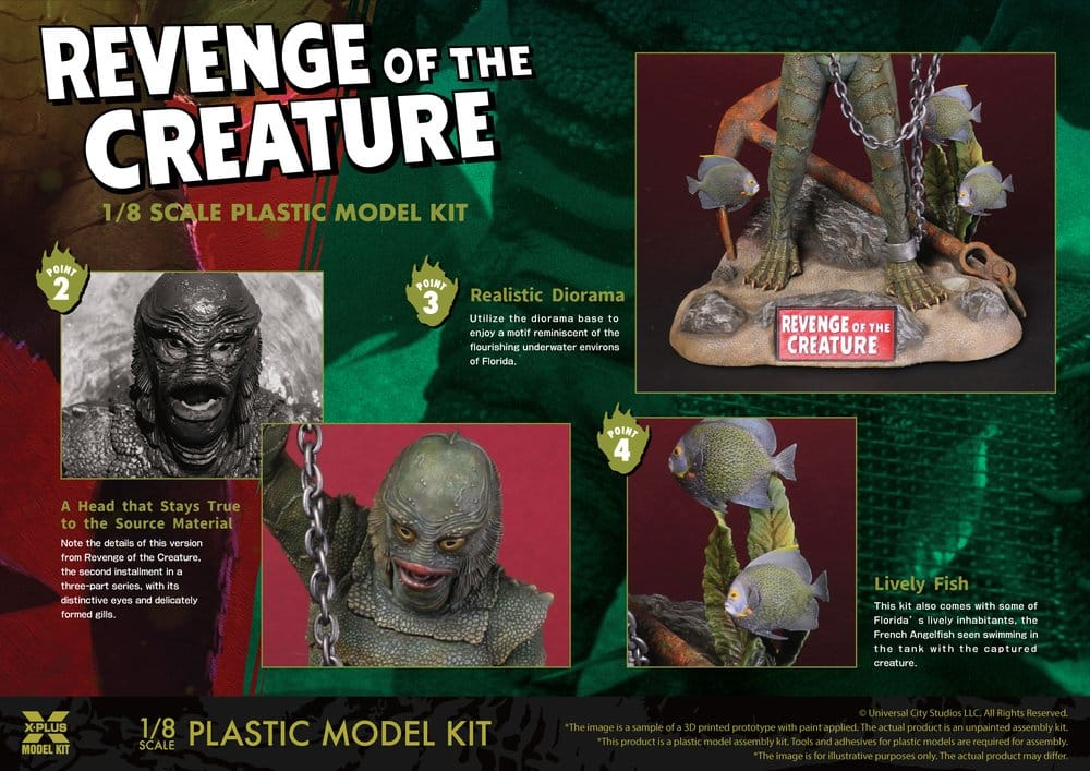 Revenge of the Creature Plastic Model Kit 1/8 Revenge of the Creature 28 cm (Reproduction) [7]