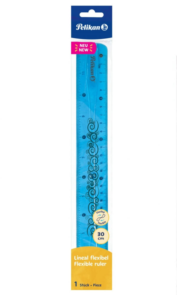 Rigla flexibila 30 cm – plastic anti-rupere [1]