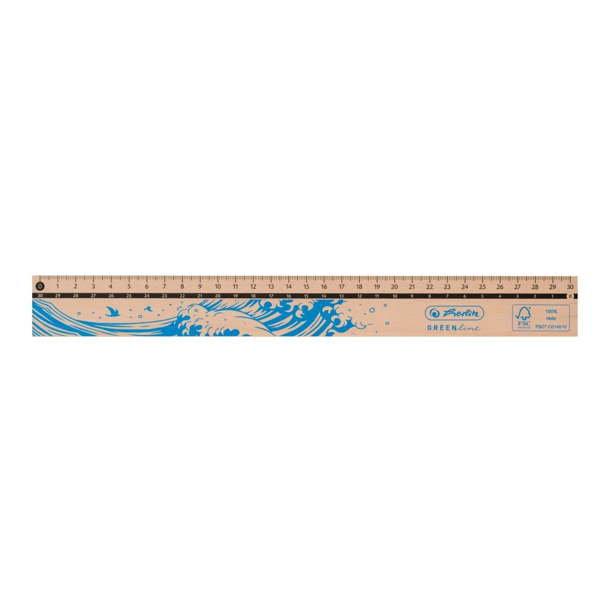 RIGLA LEMN 30CM GREENLINE [2]
