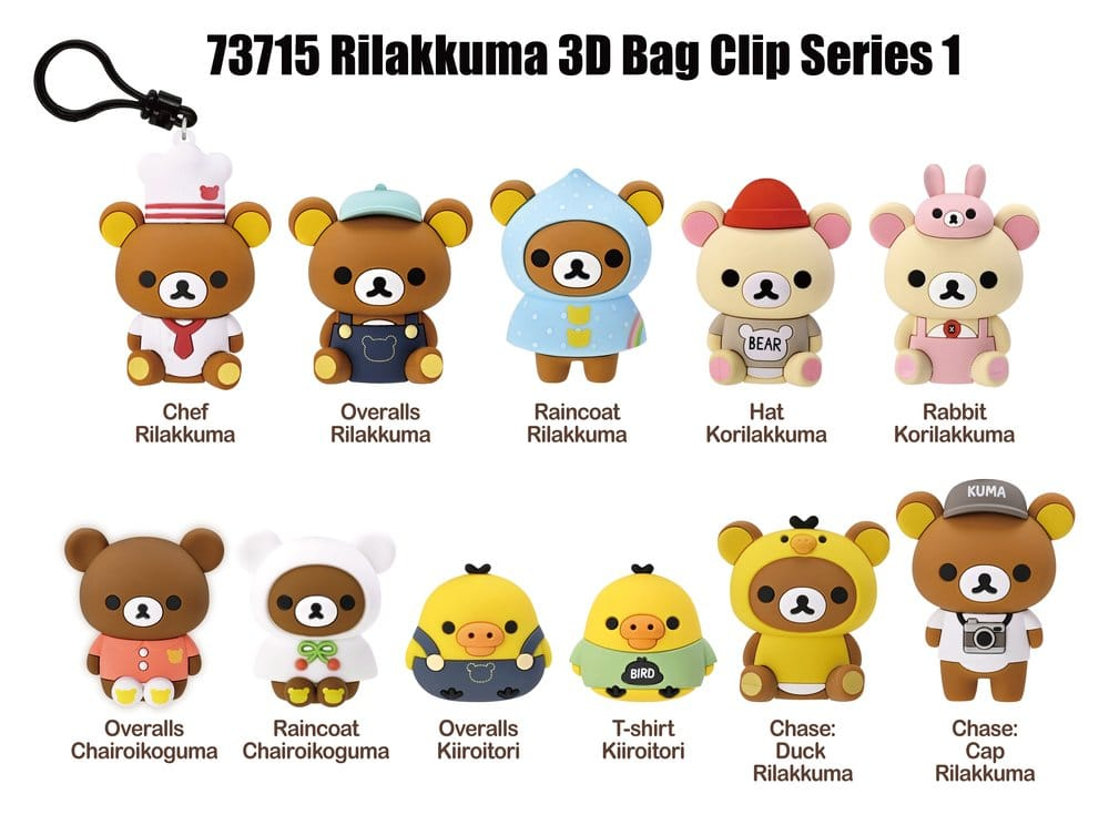 Rilakkuma 3D PVC Bag Clips Series 1 Blind Bag Display (24) [2]