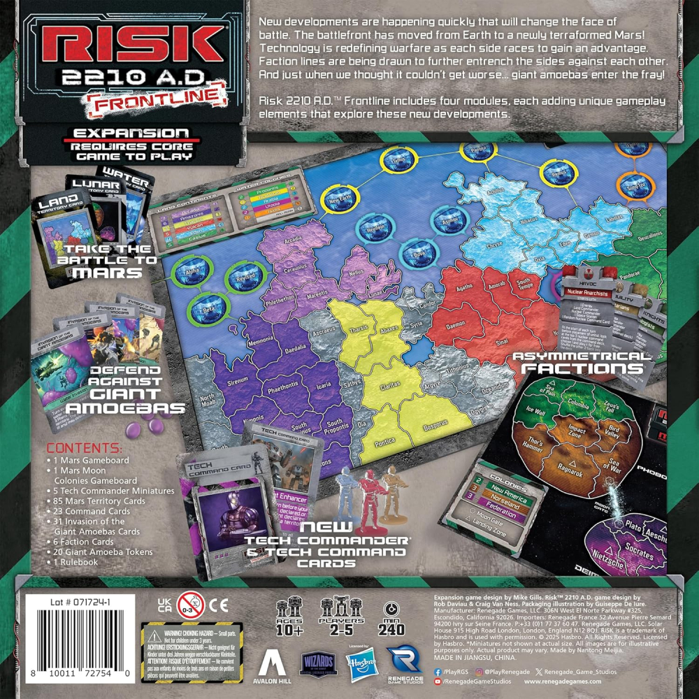 Risk 2210 A.D. Frontline Expansion - Tournament Modules Expansion [2]