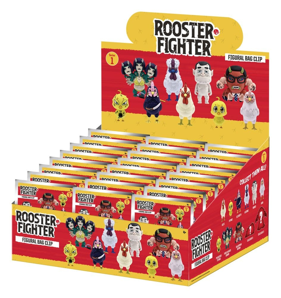Rooster Fighter 3D PVC Bag Clips Series 1 Blind Bag Display (24) [3]