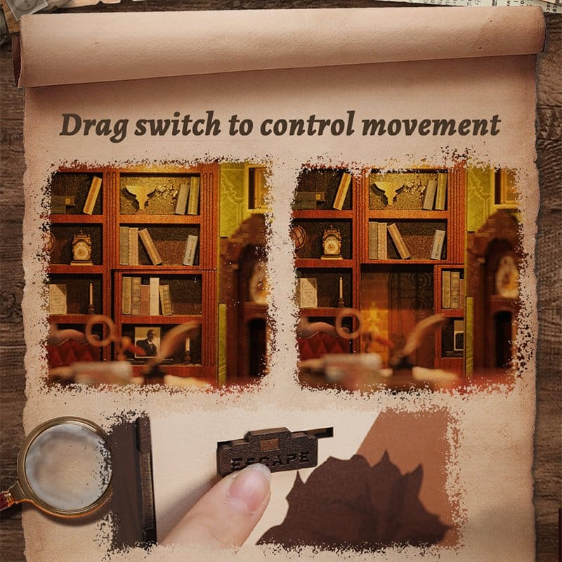 Rose Detective Agency - DIY Book Nook Kit cu LED [3]