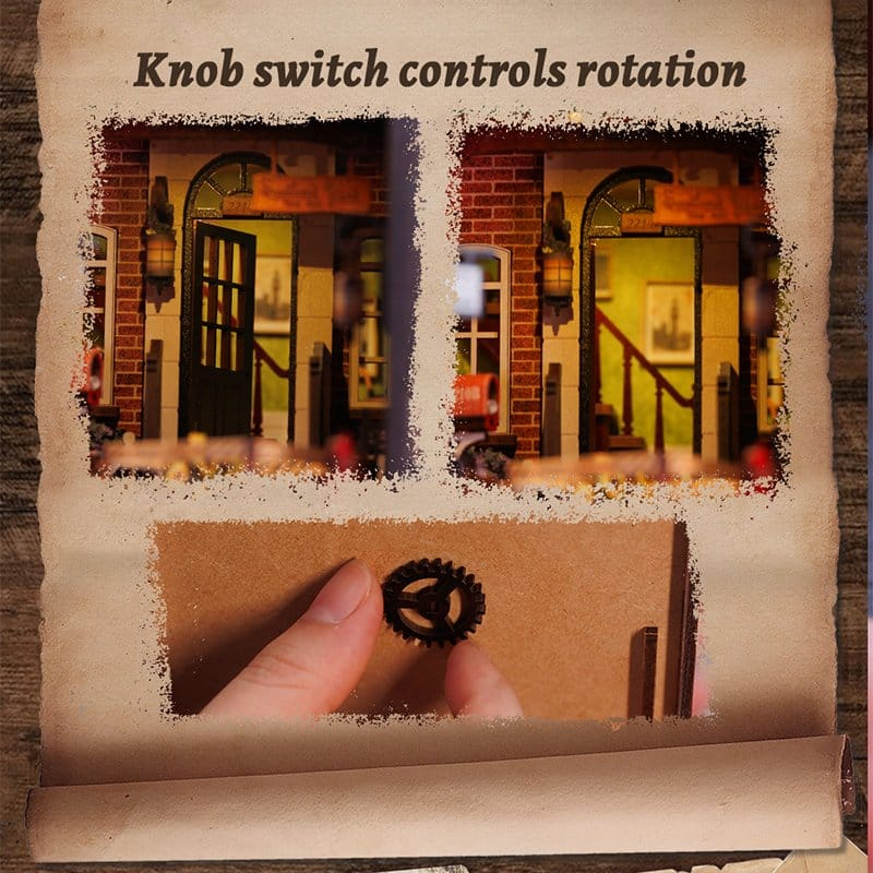 Rose Detective Agency - DIY Book Nook Kit cu LED [4]