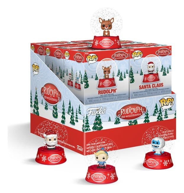Rudolph the Red-Nosed Reindeer Mystery Minis Snow Globes 12 pc 5 cm Blind Box Display (12) [2]