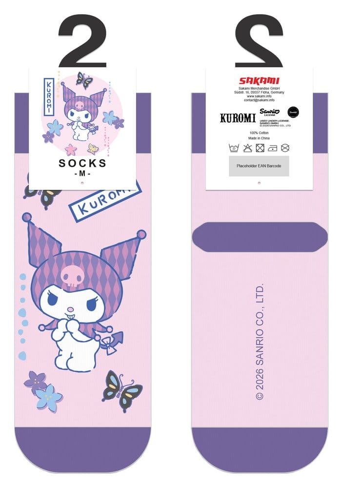 Sanrio Socks Kuromi Japanese Short 36-40 [2]