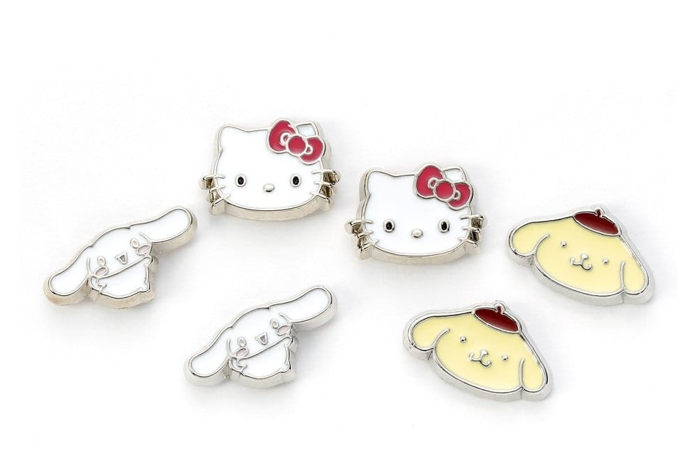 Sanrio Stud Earring Set Hello Kitty, Cinnamon Roll and Pompompurin [2]