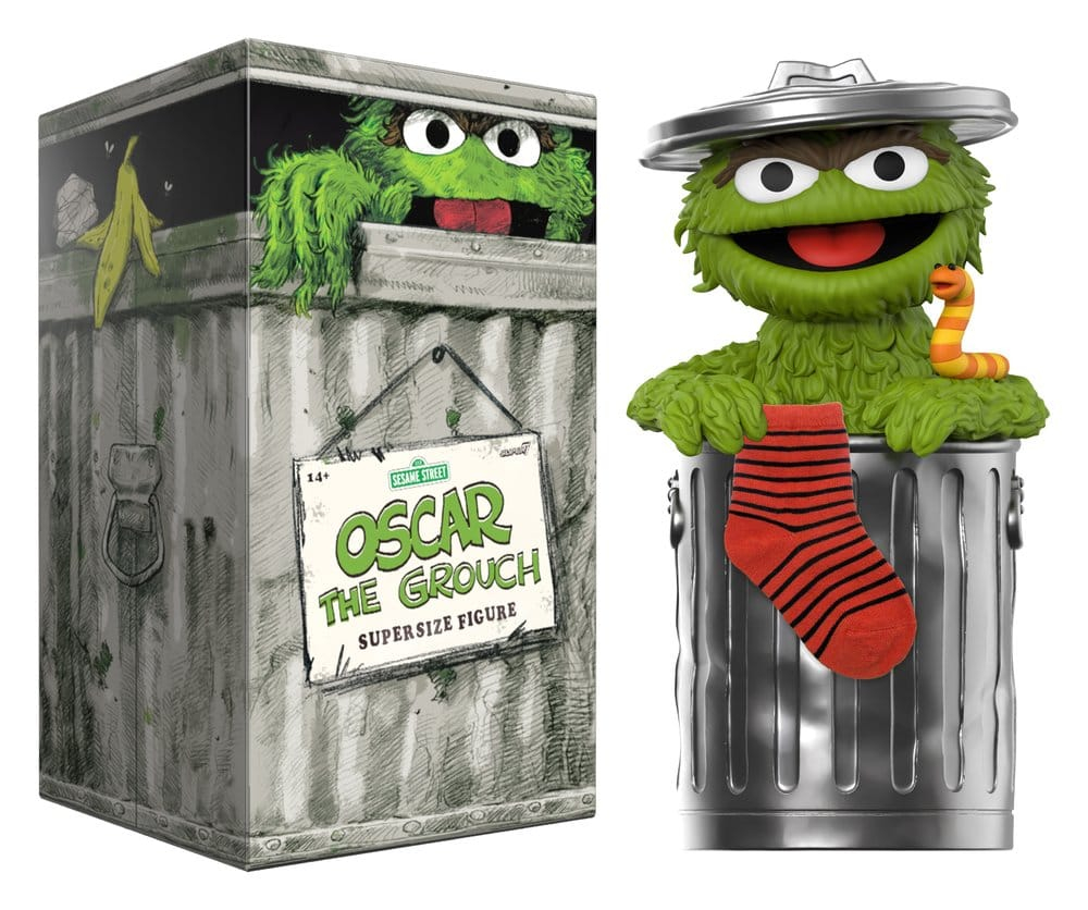 Sesame Street SuperSize Vinyl Figure Oscar The Grouch [3]