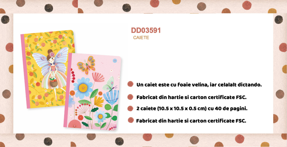 Set 2 carnetele Rose, Djeco [2]